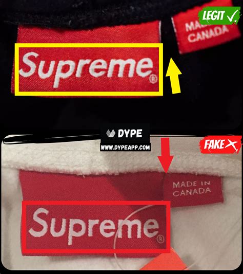 how to detect a fake supreme.